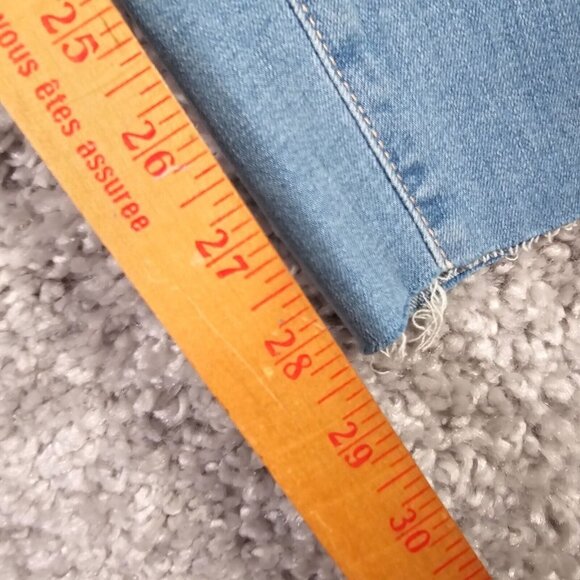 Frame Jeans Womens 25  Blue Le High Skinny Raw Hem Stretch Denim New - Picture 13 of 15